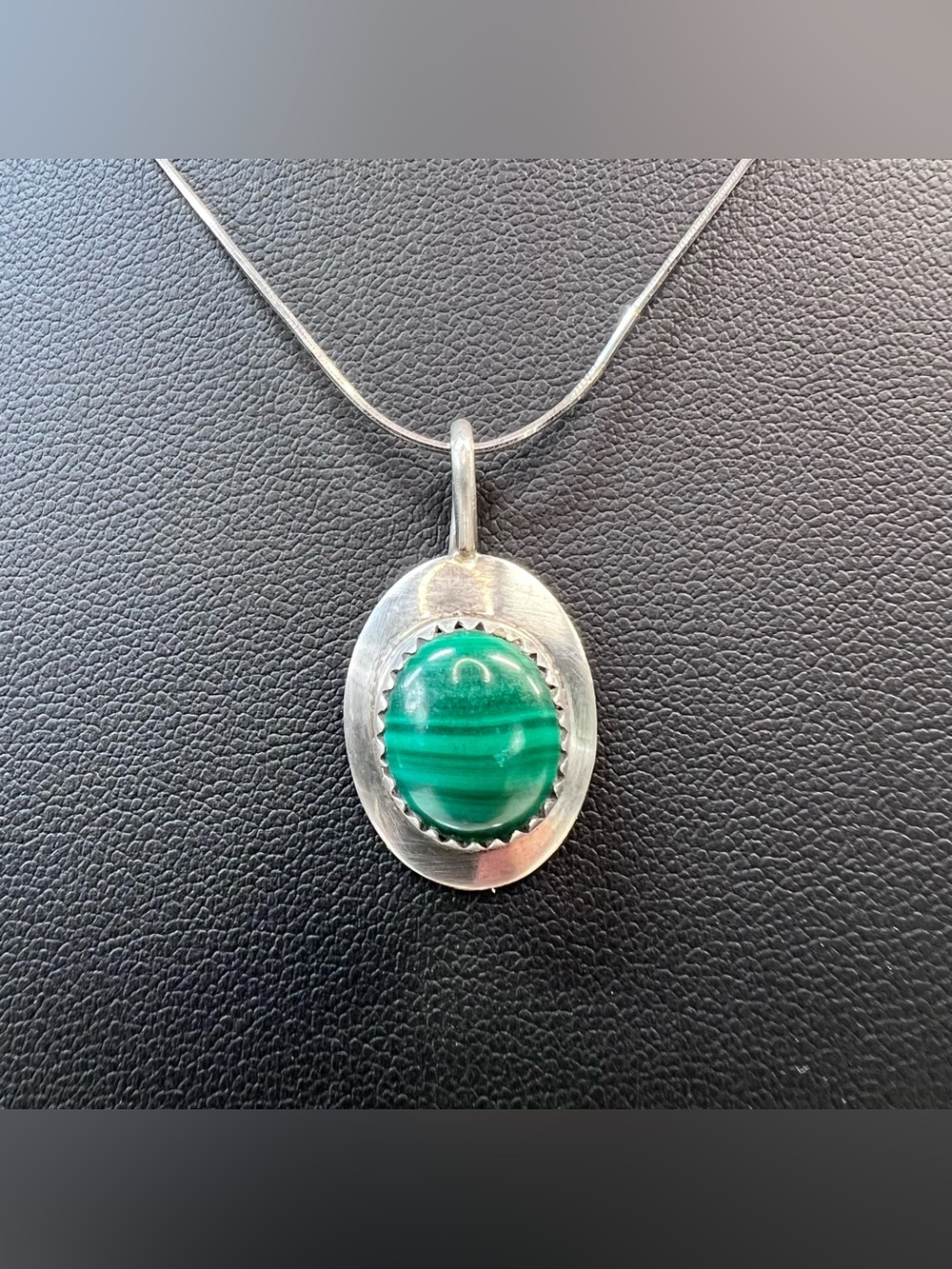 Native American Malachite Pendant